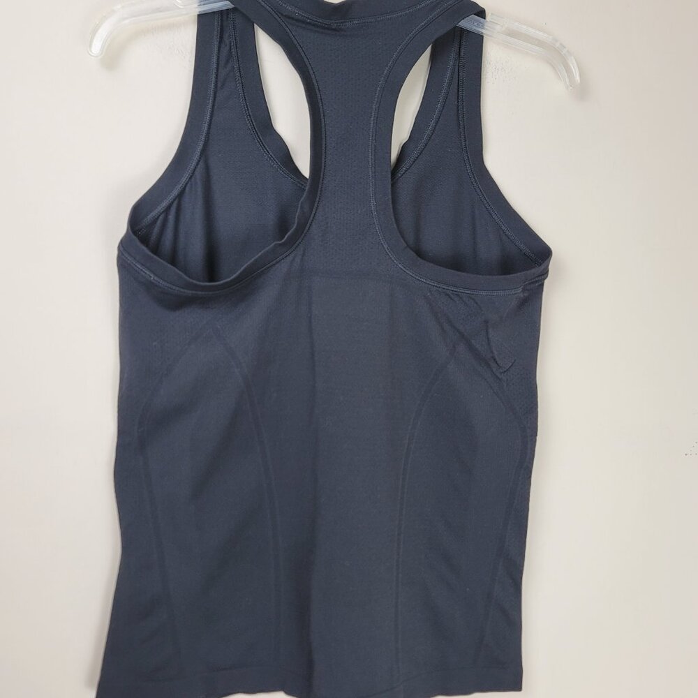 Athleta Womens Momentum Seamless Racerback Tank Top Black Size L Workout Gym - Picture 5 of 7